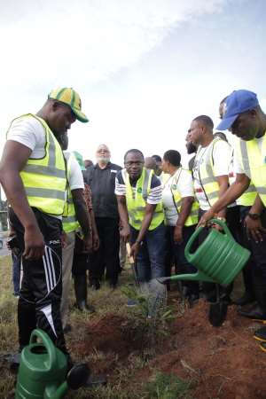 Ahead Of June 4th: JJ Rawlings Partner With Zoomlion For Tree Planting