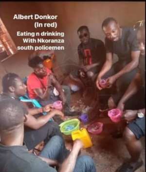 Friends of late Albert Donkor in viral picture alleged to be officers not our men – Police