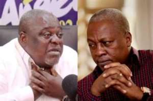 Samuel Koku Anyidoholeft and former President John Mahama