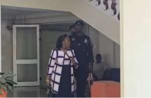 Suspended Chief Justice Torkornoo in court for hearing of injunction application today