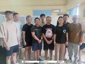 Ten foreign nationals arrested for cybercrime at Weija