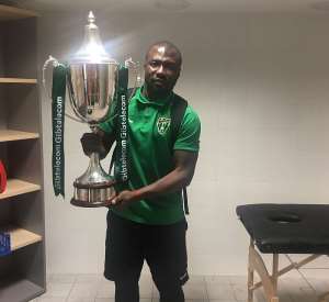 Rahim Ayew wins Gibraltar Cup with FC Europa to complete domestic treble
