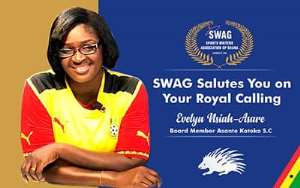 SWAG Salute Evelyn Nsiah Asare On Her Kotoko Appointment