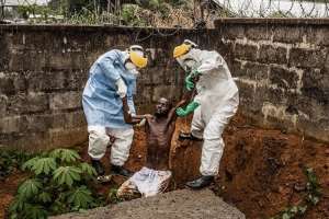 Ebola victim in the Republic of Sierra Leone. Photo credit: Peter Muller