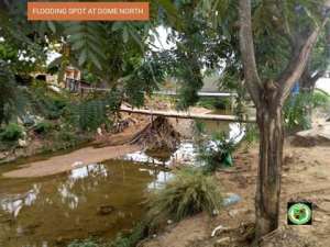 MCE Inspects Dredging At Agbogba Happy Home, Dome North Area