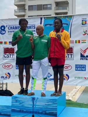 Ghana Swimmers shine at 8th CANA Swimming Competition in Dakar
