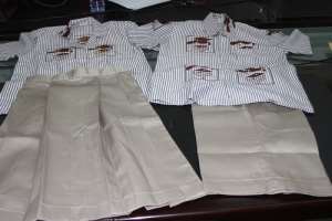 Samples of new JHS uniform