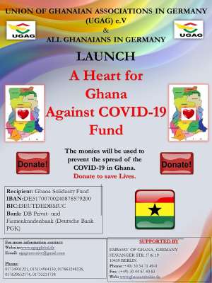 A Heart For Ghana COVID-19 Fund Launched In Germany