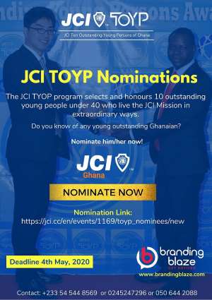 JCI Ghana Opens Nominations For TOYP Awards