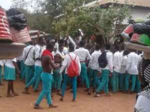 Atebubu Senior High School Students Attacked Police Station