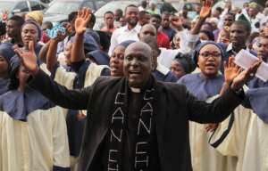 A file photo of Christians in a church