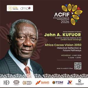 Kufuor to address Africa Cocoa Forum in London