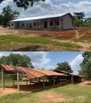 Bono Minister commends Jaman South MCE for replacing 65-year-old school block at Kofiko