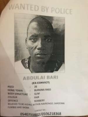 Police On The Heels Of Wanted Burkinabe Robber In Upper East
