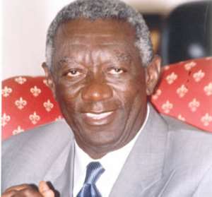 Kufuor returns home after meeting Bush