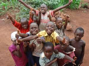 In the midst of poverty and hunger, African children are always happy
