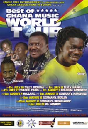 Best of Ghana Music World tour hits UK