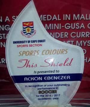 Ebusua Dwarfs defender Ebenezer Ackon named University of Cape Coast Best Male Player