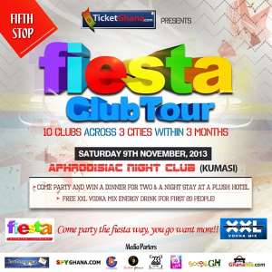 Fiesta Club Tour Hits Kumasi this Saturday