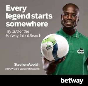 Former Ghana skipper Stephen Appiah leading Betways search for talent