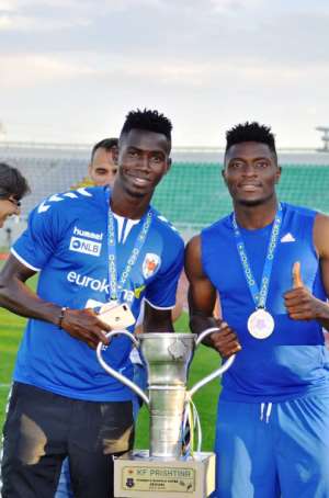 Ghanaian Forward Abdul Basit Revels Kosovo Cup Triumph