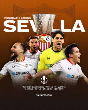 Sevilla beat Roma on penalties to win record 7th Europa League title