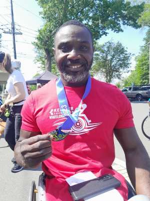 Botsyo Nkegbe wins another gold in 10 km in USA