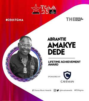 Amakye Dede receives TGMA Lifetime Achievement Award