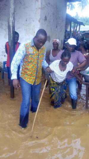 Lower Axim Nkosuohene Consoles Axim Flood Victims
