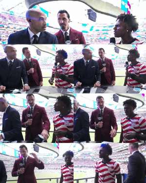 Speed kicked out after telling Zlatan ibrahimovi and Thierry Henry that Ronaldo will win the World Cup