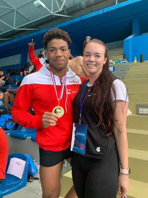 Abeiku Jackson wins Swimming Competition in Croatia