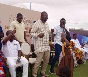 Napo hits dance floor, boogies with students in celebration of his 56th birthday