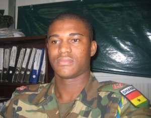 Major Maxwell Adam Mahama one of the national hero helping to kill Galamsey Snake.
