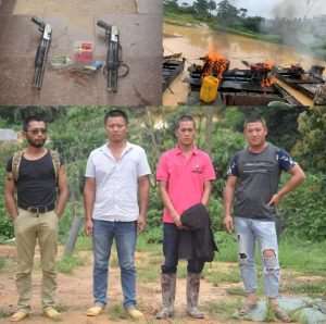 Four Suspected Chinese Illegal Miners Arrested With Pump-Action Rifles