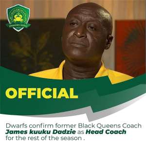 Official: Relegation-threatened Ebusua Dwarfs names James Kuuku Dadzie as new head coach