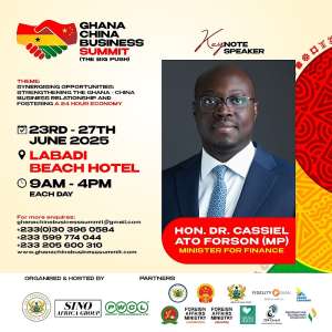 Finance Minister to address Ghana China Business Summit 2025