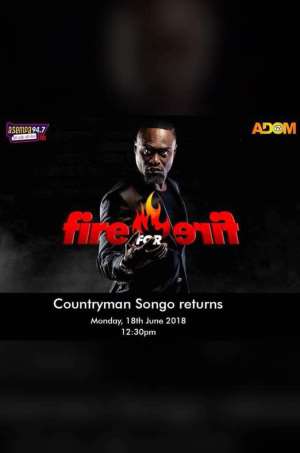 Countryman Songo Set To Return On Fire For Fire Show Today