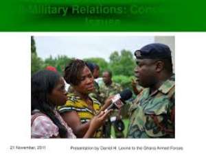 Military-civilian relations is far from waning – GAF explains