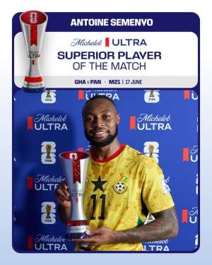 2026 World Cup: Antoine Semenyo named MoTM after Ghanas late win against Panama