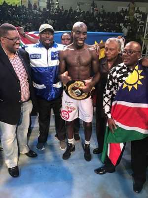 Kautondokwa silences Sai to win WBO Africa Middle weight crown