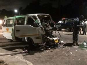 Car Crash Injures Five At Oforikrom