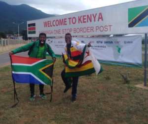 AFCON 2019: Road Trip Hits A Snag For Bafana Fan And His Zimbabwe Counterpart
