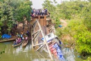 Sayikope Bridge collapses under weight of salt-laden truck