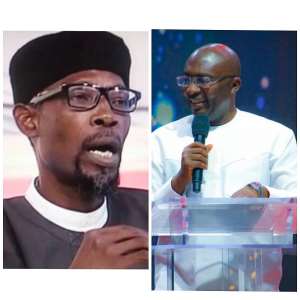 Sheikh Armiyawo Shaibu left and Vice President Dr. Bawumia
