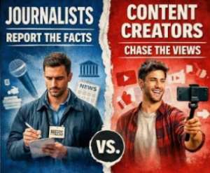 When the Microphone Outshines the Newsroom: Content Creators, Journalism, and the Ethics Gap in Ghana and Nigeria