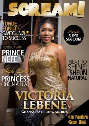 Victoria Lebene covers Scream Magazine latest issue