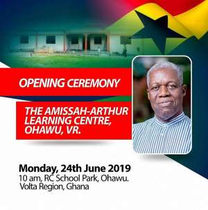 Late Amissah-Arthur Honoured With New Library And Computer Complex