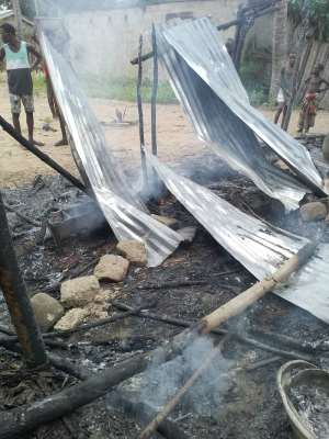 Ketu South: Man allegedly sets brothers house ablaze at Kugbagbokope