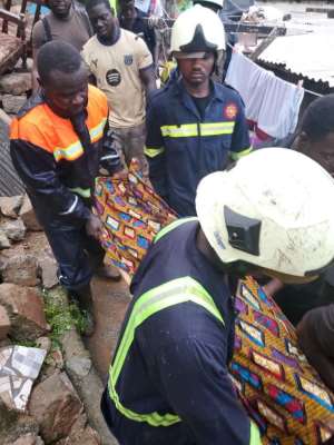 Two dead, two rescued alive after building collapse at Gyegyeano in Cape Coast