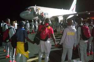 AFCON 2019: First Set Of Black Stars Contingent Arrive In Abu Dhabi; Full House Expected On Monday